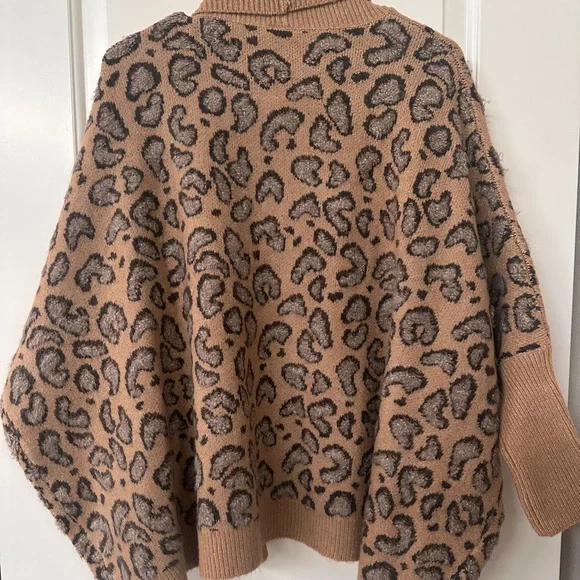 Anthropologie animal print open cardigan - Picture 4 of 4